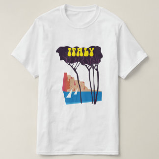 Camiseta Cartel de viaje vintage de vela Italia