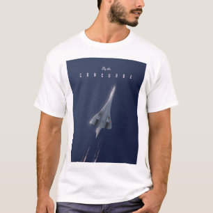 Camiseta Cartel de viaje Vuela en Concorde