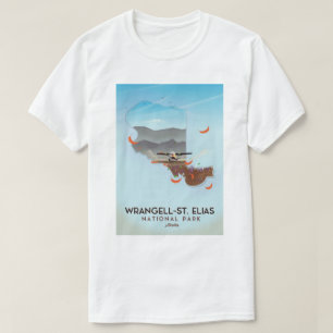 Camiseta Cartel de Wrangell-St. Elias Parque Nacional Alask
