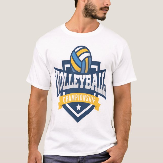 Camiseta Cartel del campeonato de voleibol (Anverso)