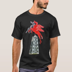 Camiseta Cartel del centro de Dallas Pegasus Neon