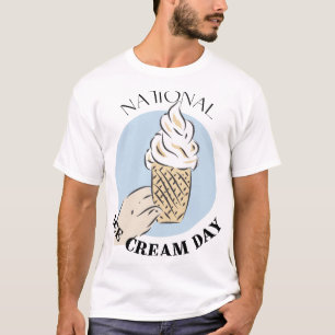 Camiseta Cartel del Día Nacional del Helado