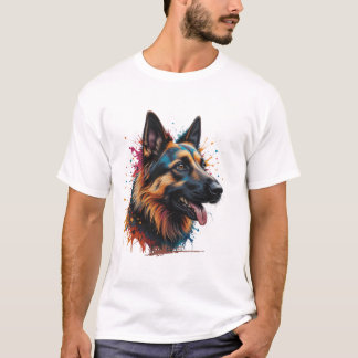 Camiseta Cartel del pastor alemán Perro Lover T-Shirt