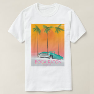 Camiseta Cartel del viaje de Boca Raton la Florida