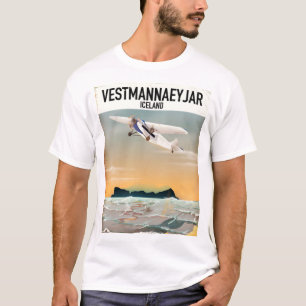 Camiseta Cartel del viaje de Vestmannaeyjar Islandia