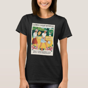 Camiseta Cartel divertido del diario de la cancha de pickle
