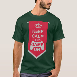 Camiseta Cartel Mantener el juego de la calma en el niño