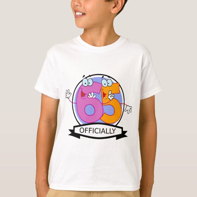 Camiseta Cartel oficial de cumpleaños 65 (Anverso)