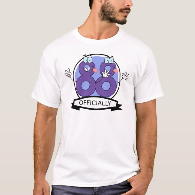 Camiseta Cartel oficial de cumpleaños 88 (Anverso)