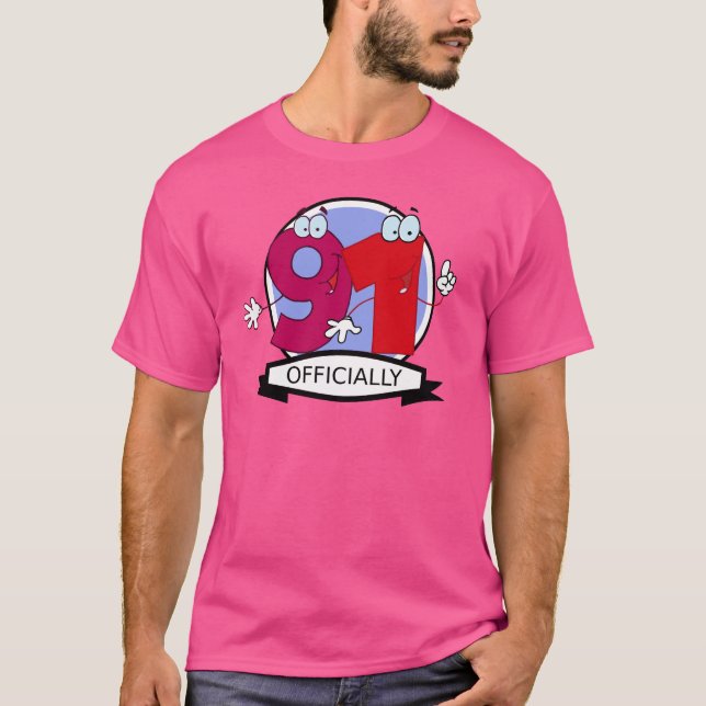 Camiseta Cartel oficial de cumpleaños 91 (Anverso)