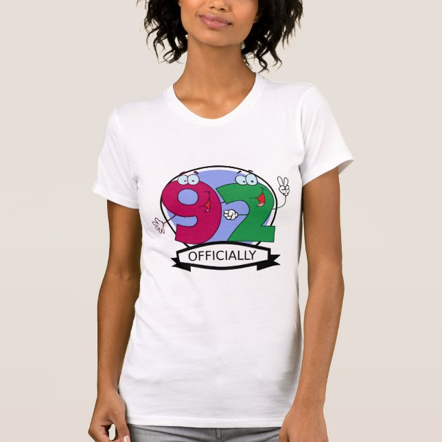 Camiseta Cartel oficial de cumpleaños 92 (Anverso)