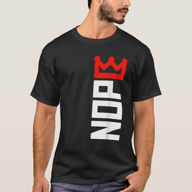 Camiseta Cartel vertical de protesta sin reyes (Anverso)