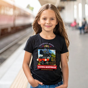 Camiseta Cartel vintage de la locomotora de vapor Flying Sc
