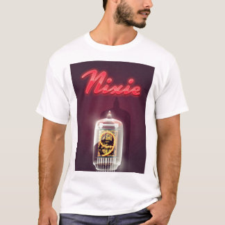 Camiseta Cartel vintage de tubo Nixie