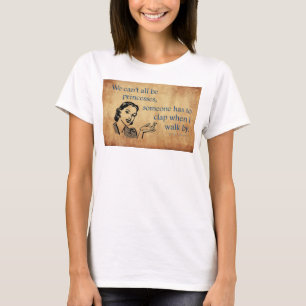 Camiseta Cartel vintage retro de las princesas de SlipperyJ