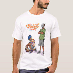 Camiseta Cartelera de dúo de dibujos animados con