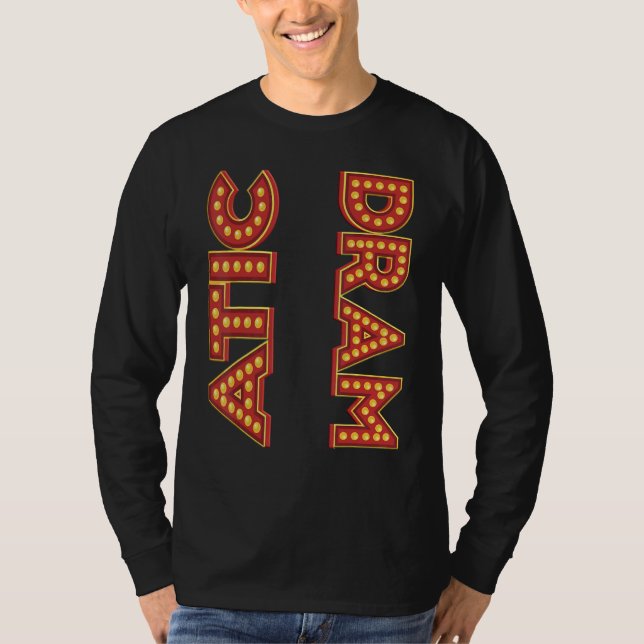 Camiseta Cartelera Dramática  Teatro Geek (Anverso)