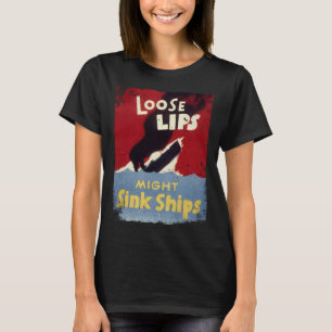 Camiseta Carteles antiguos de la Segunda Guerra Mundial Lab