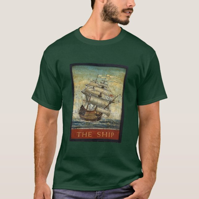 Camiseta Carteles de tabernas antiguas, El barco (Anverso)