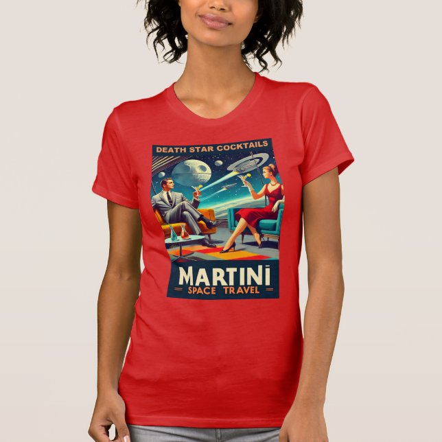 Camiseta Carteles de viaje espacial Martini Estrella de la  (Anverso)