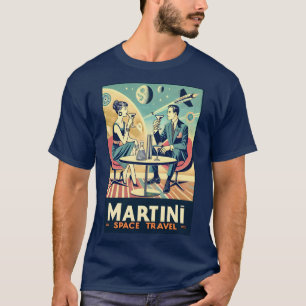 Camiseta Carteles de viajes espaciales de Martini