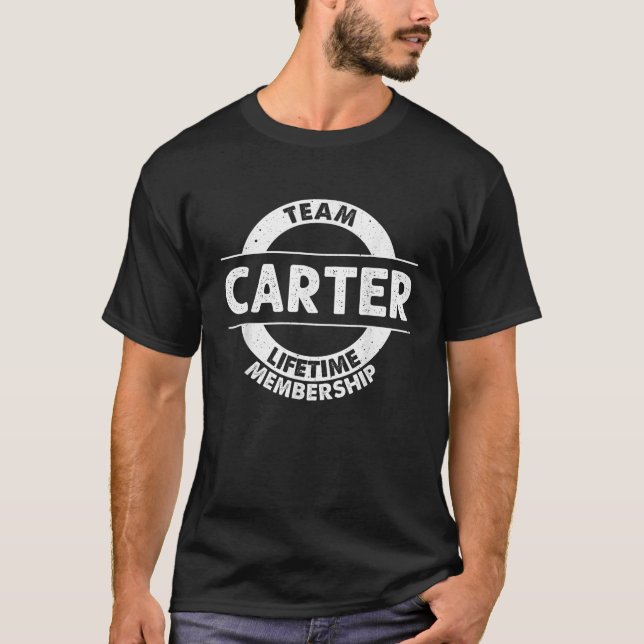 Camiseta CARTER Gift Funny Surname Family Tree Birthday Reu (Anverso)