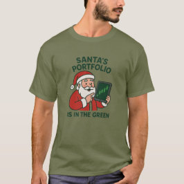 Camiseta Cartera de Santa- Graciosos Navidades comerciantes