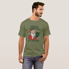 Camiseta Cartera de Santa- Graciosos Navidades comerciantes