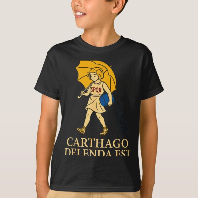 Camiseta Carthago Delenda Est Funny Roman History Attire (s (Anverso)