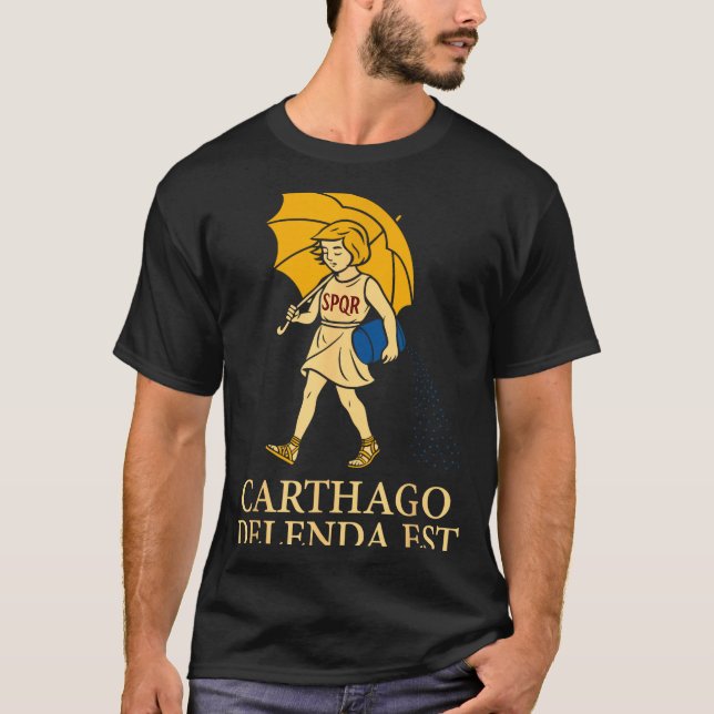 Camiseta Carthago Delenda Est Funny Roman History Attire (s (Anverso)