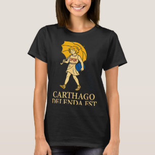 Camiseta Carthago Delenda Est Vestimenta Divertida de Histo