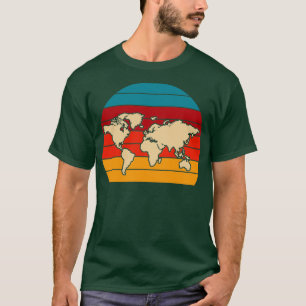 Camiseta Cartografía internacional de viaje