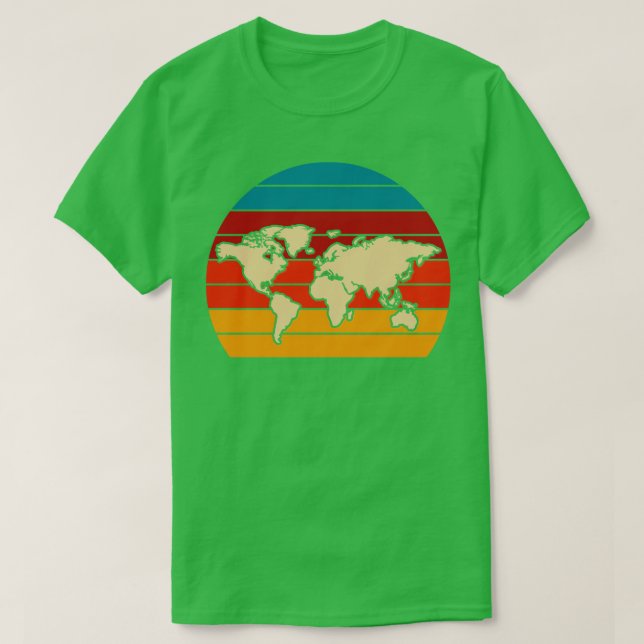 Camiseta Cartografía internacional de viaje (Diseño del anverso)