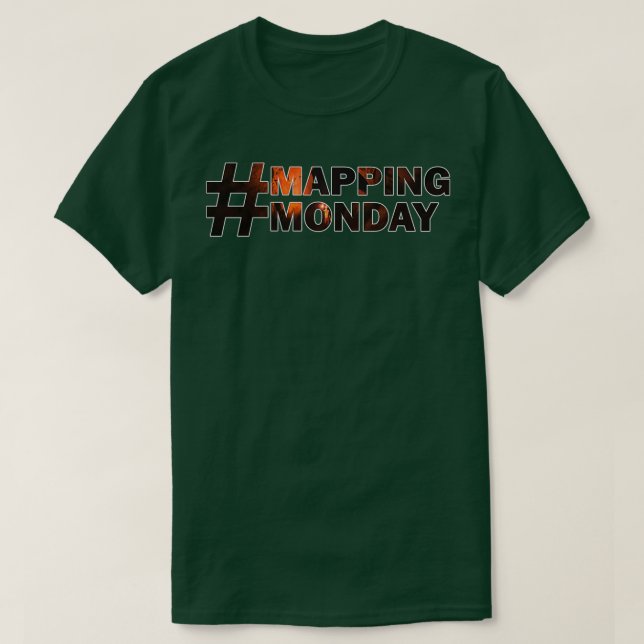 Camiseta Cartografía Lunes 9 (Diseño del anverso)