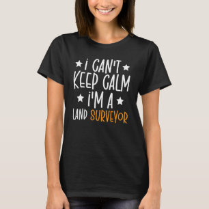Camiseta Cartografo de la ley de topografía de tierras topo