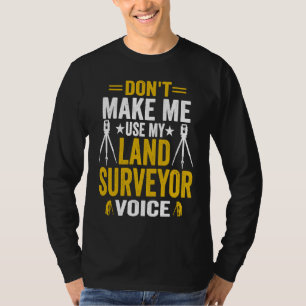 Camiseta Cartógrafo examinador de tierras que estudia tierr