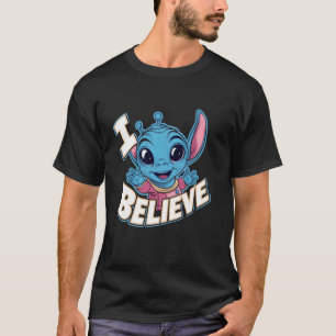 Camiseta cartón de Alien divertido Believer World UFO Day 1