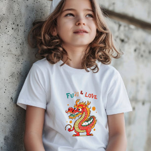 Camiseta Cartón divertido Dragón chino regalo de Año Nuevo 
