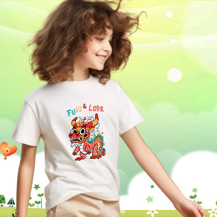 Camiseta Cartón divertido Dragón chino regalo de Año Nuevo 