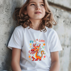 Camiseta Cartón divertido Dragón chino regalo de Año Nuevo 