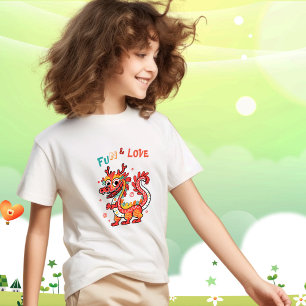 Camiseta Cartón divertido Dragón chino regalo de Año Nuevo 