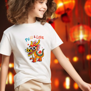 Camiseta Cartón divertido Dragón chino regalo de Año Nuevo 