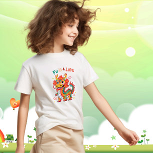 Camiseta Cartón divertido Dragón chino regalo de Año Nuevo 