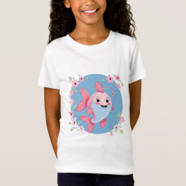 Camiseta Cartoon Angler Girl T-Shirt