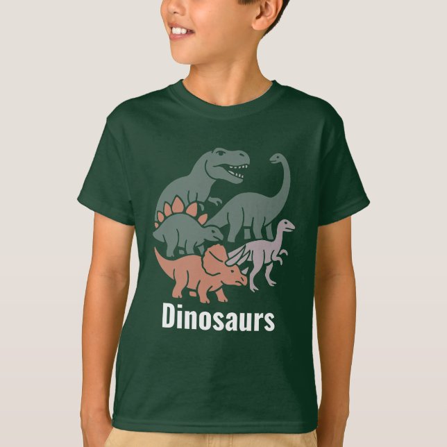 Camiseta Cartoon Dinosaurs Collection (Anverso)