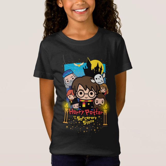 Camiseta Cartoon Harry Potter and the Sorcerer's Stone (Anverso)