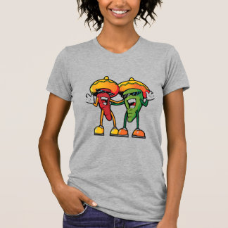 Camiseta Cartoon hot peppers