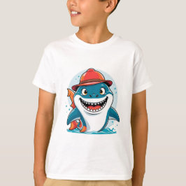 Camiseta Cartoon Shark Kids Tee