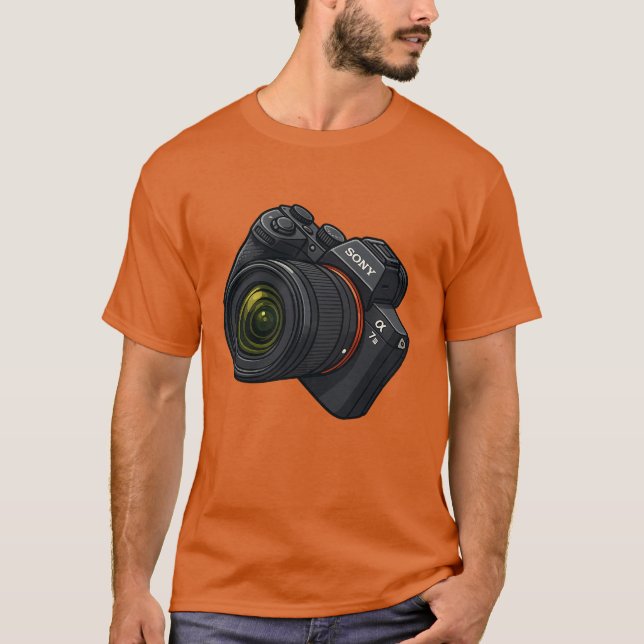 Camiseta Cartoon Sony Alpha Camera T-Shirt (Anverso)
