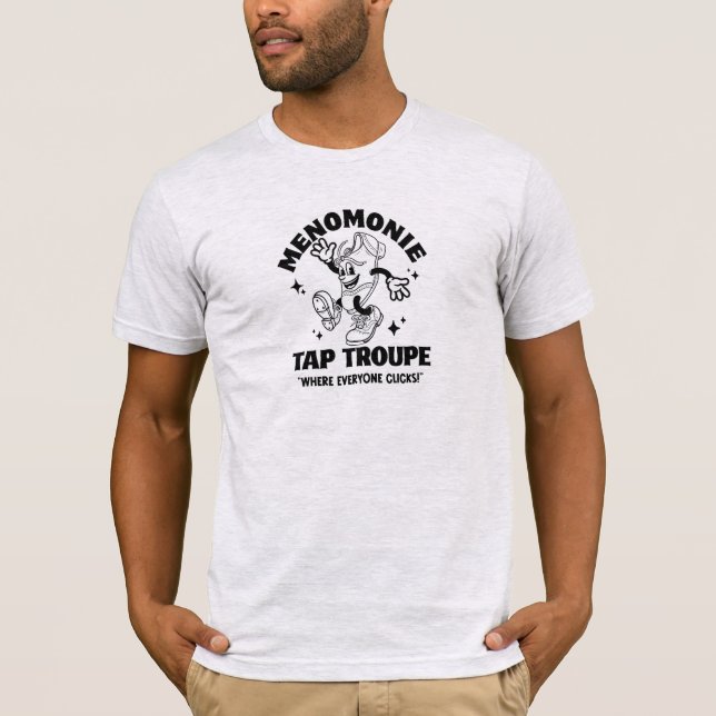 Camiseta Cartoon Tap Troupe All Black Font (Anverso)